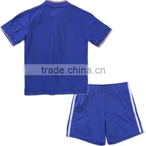 UK Blue Kids Soccer Jerseys,football Jersey for Children ,kids Sportswear, Custom Kids Soccer Jersey thumbnail-3