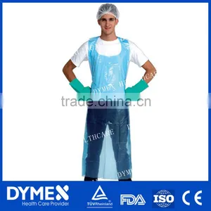 Cheap Waterproof Disposable PE Short Waist Aprons for Kitchen /beauty Salons/food Industry or Else thumbnail-1
