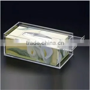 Acrylic Facial Tissue Holder Box QCY-TB-11 thumbnail-1