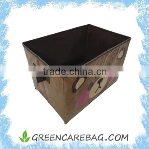 Non Woven Fabric Foldable Storage Bin With Handles Quality Choice thumbnail-2