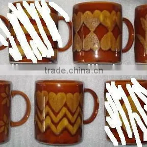 9oz Ceramic Stoneware Zebra Coffee Mug, Stoneware Mug , Zebra Mug Stock , thumbnail-1