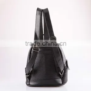 4785-china Wholesale Women Black PU Quillting Backpack thumbnail-3