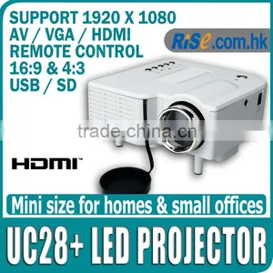 UC28 HDMI Playsation USB HD Multimedia Mini VGA 1080p LED Home Theater Projector thumbnail-1