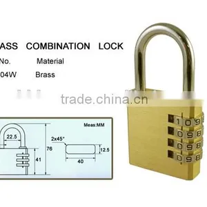 Heavy Duty Brass Padlock 10 mm Pad Locks Combination Lock Piggy Bank thumbnail-1