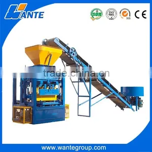 QT4-24 Semi Automatic Cement Concrete Hollow Paver Brick Making Machine Price for Sale Supplier's Choice thumbnail-1