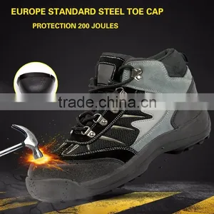 Black Genuine Leather Steel Toe& Midsole Low Cut Safety Shoe Manufacturer Safety Shoes thumbnail-6