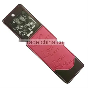 High End Debossed Leather Gift Bookmark With Photo Frame thumbnail-1