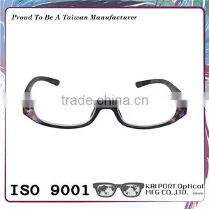 Pattern and Colour Combination With Diamond Shape Curving Design ce Optical Frame thumbnail-1