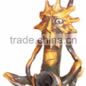 Figurine Shaped Hand Crafted Smoking Pipes - Wood Man thumbnail-1