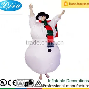 DJ-CO-137 Inflatable Christmas Snowman Mascot Costume for Adult Box Mod Quality Choice thumbnail-1
