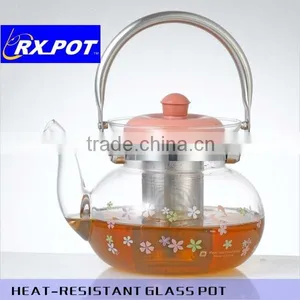 High Quality Tea Pot,new Design Pyrex Glass Tea Pot 1300J/1600J/2200J thumbnail-4