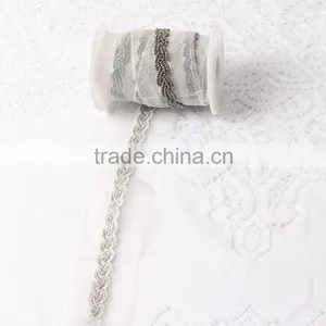 Embroidery Beads Lace Trims For Bridal Dress Applique thumbnail-2