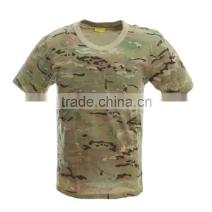 100 Cotton Combat t Shirt Multicam for Man thumbnail-1