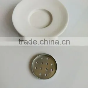 Modern Ceramic Bathroom Accessories Set Holder 3 Pcs : Tumbler, Soap Dish, Dispenser thumbnail-4