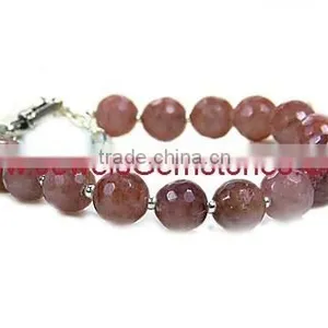 A2946 Handcrafted Silver Jewelry, Gold Bracelet thumbnail-1
