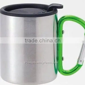 Promotional Travel Carabiner Mug With Plastic Lid thumbnail-3