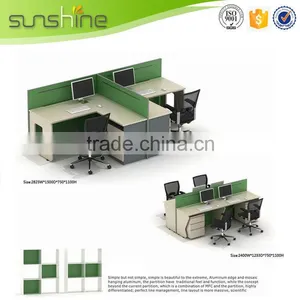 Modern Round Table Stainless Steel Workstation Cheap Antique Furniture Executive Desk thumbnail-4