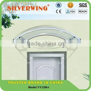 Factory Price! Euro-design! Outdoor Polycarbonate Aluminium Awning Parts Size 1200x1600mm thumbnail-1
