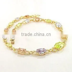 Plated Gold Color cz Necklaces thumbnail-1
