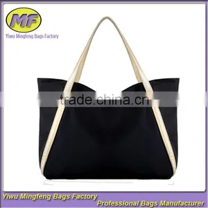 Custom NylonTote and Shoulder Portable Large Travel Shopping Bag for Women thumbnail-1