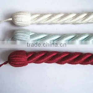 HIGH QUALITY DECORATIVE COTTON TIEBACK ROPE FOR CURTAIN thumbnail-2