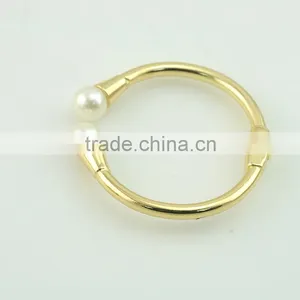 New Fashion Gold Plated Cuff Pearl Friendship Bracelet Bangles Designs thumbnail-3