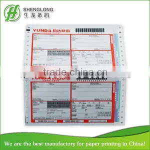 (PHOTO)FREE SAMPLE,210x140mm,4-ply,39barcode,color Paper,EMS National Courier Waybill thumbnail-3
