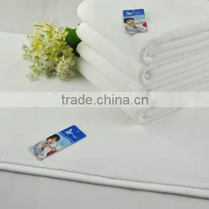 Rectangle Thickness Cotton Fabric Hotel Used White Custom Bath Mat thumbnail-2