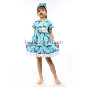 Comfortable Yiwu Baby Clothing 100% Cotton One Piece Girls Party Dresses thumbnail-1
