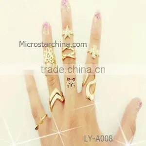 Hot Selling in Stock Alloy Cheap Bohemian Rings thumbnail-6