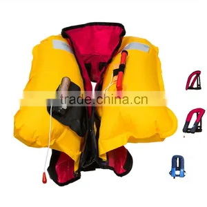 CE Approved Manual Neck Inflatable Lifejacket Swim Vest 150N thumbnail-1