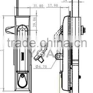 the Swing Door Lock of Rod Control Lock thumbnail-3