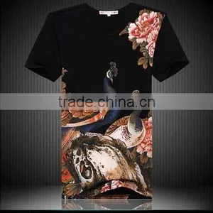 Wholesale Black Brand Printed T-shirts, Personalized Custom t Shirt/drifit Tshirt thumbnail-5