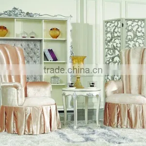 Royal Luxury European Style Bedroom/Living Room Furniture Sets Lounge Chairs, Small Tea Table thumbnail-2
