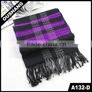 A132-D Wavy Cashmere Pashmina Cheap Scarf thumbnail-1