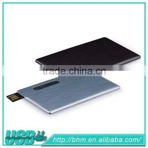 Hot Selling Customized LOGO Metal Credit Card Usb Flash Drive thumbnail-1