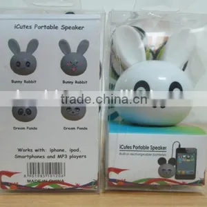 New Style in 2016 180 MAh Power Bank for Mobile Phone , Fashion Design White Rabbit MINI Speakers Power Bank thumbnail-2