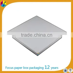 White Square Paper Box Packaging How to Pack a Scarf thumbnail-3