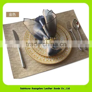 High Quality Faux Leather 4 Rectangle Coaster Set With Embossing Pattern 16022 thumbnail-2