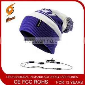 Customized Winter Beanie/Music Hat Headphone for Promotional thumbnail-1