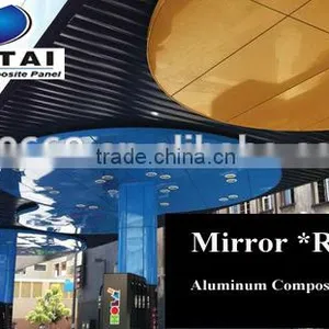 Black Gold Silver Colorful Mirror ACP Sheet Best Building Material Cheap Price thumbnail-1