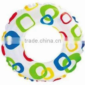 Fashion Pvc Plastic Inflatable Swim Ring Float for Promotion thumbnail-1