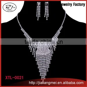 2015 Wholesale Hot Sale Fashion Necklace Earrings Jewelry Set for Women thumbnail-1