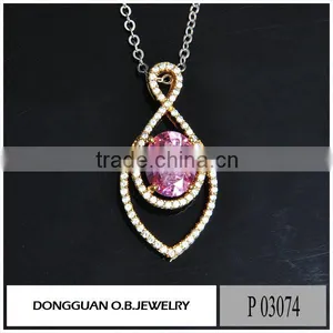 New Arrival Emerald Pendant Brass Silver Jewelry/custom Big Stone Pendant Design thumbnail-3