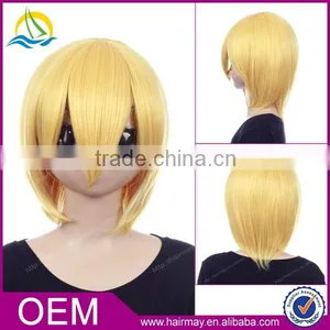Guangzhou Factory Cheap Price Blonde/white Lolita Wig Synthetic Sex Short Wig Cosplay thumbnail-1