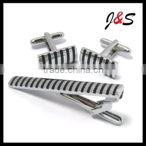 Cufflinks and Tie Clip Set Engraved thumbnail-1