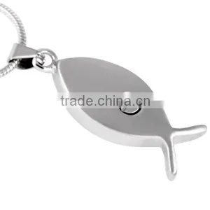 Christ Fish Religious Cremation Jewelry thumbnail-2