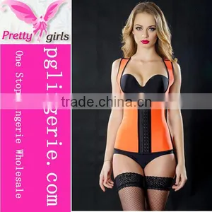 Latex Vest Girdle Shapewear and Latex Waist Cincher Vest thumbnail-2