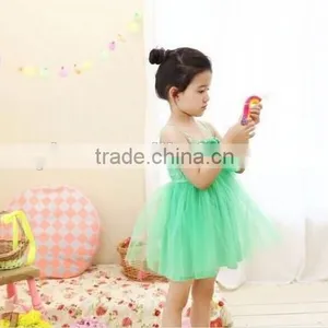 Candy Color Baby Girl Summer Dress Knee Length Baby Girl Summer Dress thumbnail-5