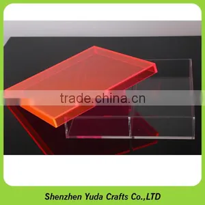 Handmade Custom Acrylic Fluorescent Color Dustproof Display Case thumbnail-3